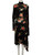 Vetements Black Floral Open Back Midi Dress