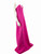 Valentino Garavani Pink PP Notched Neckline Wool Gown