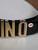 Moschino Black Leather Logo Charm Belt