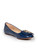 Tory Burch Navy Patent Leather Logo Buckle Ballet Flats