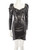 Aniye By Silver Puffer Sleeve Sequinned Mini Dress