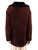 RRM Burgundy Suede Shearling Lined Coat