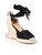 Castañer Black Tie Strap Espadrille Wedges