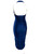 Norma Kamali Blue Ruched Halterneck Dress