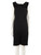 Giorgio Armani Black Draped Knee Length Dress