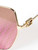 Fendi Dark Pink Logo Butterfly Sunglasses