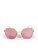 Fendi Dark Pink Logo Butterfly Sunglasses