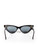 Linda Farrow Linda Farrow + The Attico Black Dora D-Frame Cateye Sunglasses