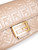 Fendi Taupe Leather Zucca FF Embossed Baguette Chain Midi