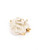 Oscar de La Renta Women's Coral Design Ring White Ceramic