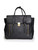 3.1 Phillip Lim Black Leather Pashli Zip Detailed Satchel