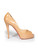 Christian Louboutin Beige Patent Peep Toe Heels