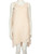 Acne Studios Peach Pleated Sleeveless Dress