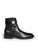 Givenchy Black Leather Lock Ankle Boots