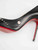 Christian Louboutin Black Leather Door Knock 120 Heels