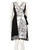 Diane Von Furstenberg Black Floral Pattern Panelled Dress