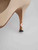 Manolo Blahnik Ecru Satin Strappy Heels