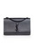 Saint Laurent Black Leather Medium Kate Grain de Poudre Embossed Shoulder Bag