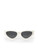 Miu Miu White Cat Eye Logo Sunglasses