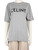 Céline Grey Logo Print T-Shirt