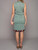 Emilio Pucci Women's Pattern Sleeveless Blouse and  Midi Skirt, Size 12 UK, Green Silk