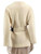 ba&sh Cream Wool Leather Belt Detail Coat