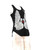 Alexander McQueen Black Swan Embroidered Tank Top