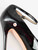 Alexander McQueen Black Patent Peep-Toe Heels