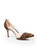 Gianvito Rossi Brown Suede Zebra Print Plexi PVC Pumps