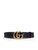 Gucci Black Leather GG Buckle Marmont Belt