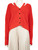 Proenza Schouler Red Chunky Knit Cardigan