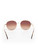 Moncler Gold & Brown Gradient Round Sunglasses