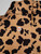 Saloni Saloni x Venyx Ryder Brown Silk Leopard Print Midi Dress