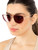 Lanvin Gold & Purple Tinted Aviator Sunglasses