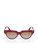 Victoria Beckham Burgundy Gradient Cat Eye Sunglasses