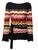 M Missoni Women's Belted Pattern Knit Top, Size 10 UK, Multicolour Wool