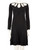 Moschino Black Faux Pearl Detail Cut-Out Dress