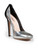 Giambattista Valli Silver & Black Leather Pumps