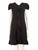 Valentino Garavani Red Valentino Black Knit Ruffled Dress