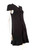 Valentino Garavani Red Valentino Black Knit Ruffled Dress