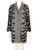 Kenzo Grey Tiger Print Mid-Length Coat