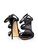 Giuseppe Zanotti Black Embellished Satin Sandals