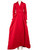 Carolina Herrera Red Maxi Long Sleeve Dress