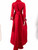 Carolina Herrera Red Maxi Long Sleeve Dress