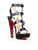 Christian Louboutin Black Studded Leather Sandals