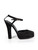 Dolce & Gabbana Black Platform Suede Heels