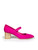 Salvatore Ferragamo Fuchsia Suede Mary Jane Pumps