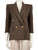 Saint Laurent Brown Wool Chevron Blazer