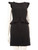 Sandro Black Ruffle Trimmed Mini Dress