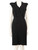 Alexander McQueen Black V Neck Knee Length Dress